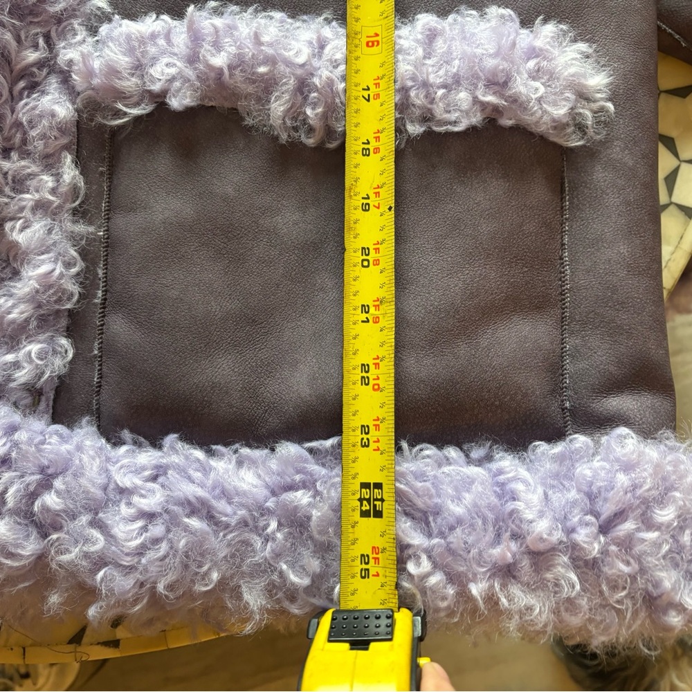 Free People Purple Kiki Sherpa Jacket. Fun, bold design. - Picture 7 of 8